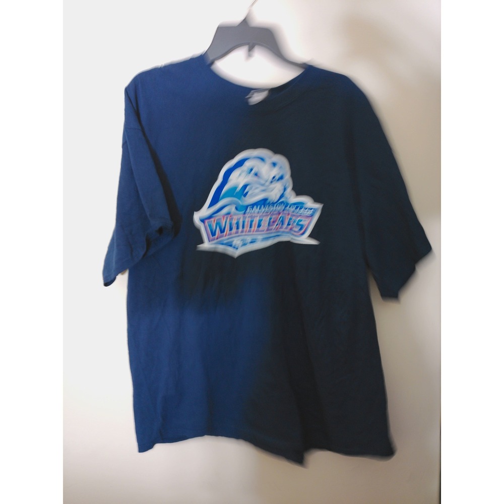 MV Sport Galveston College Whitecaps Men XXL Navy Blue Vtg Inspo Graphic Tee